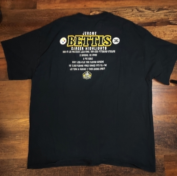Pittsburgh Steelers Jerome Betts Hall Of Fame tshirt xl - Picture 8 of 8